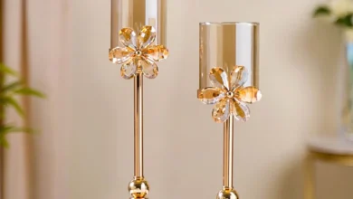 Glass Candle Holders