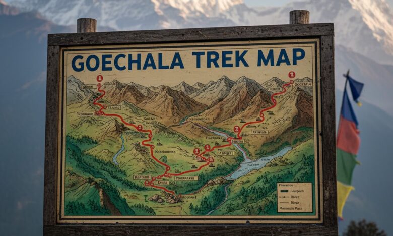Goechala Trek Map