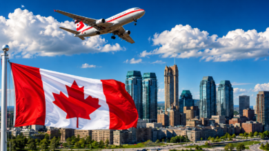 Canada to Europe Flight