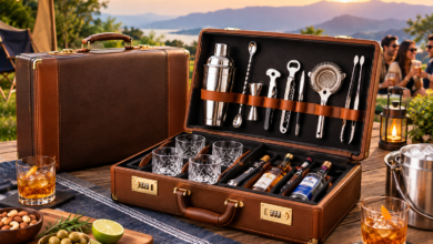 Briefcase Bar Set