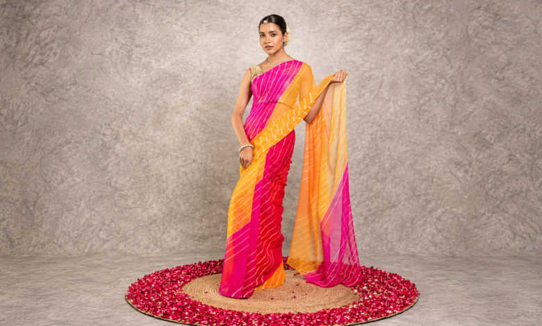 Leheriya Saree