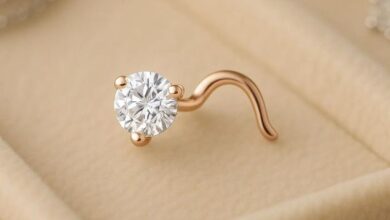 Silver Stone Nose Pin​